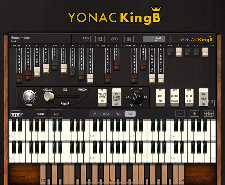 KingB Organ: Virtual Analog Tonewheel Organ